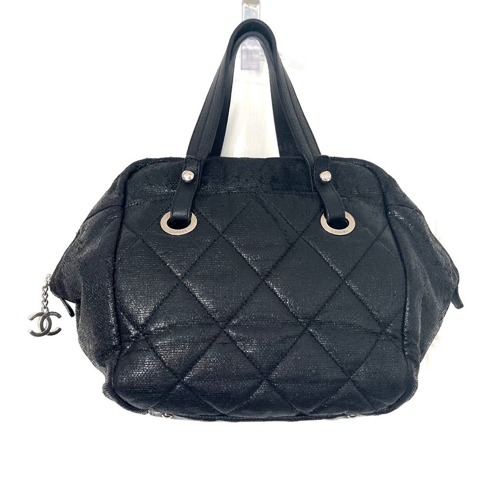 MAKE AN OFFER!  Vintage Chanel Biarritz Bowler Satchel Tote Bag